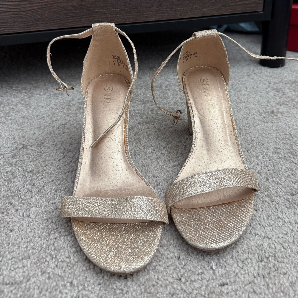 Gold heels